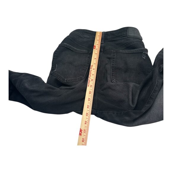 American Eagle AirFlex Ripped Skinny Jeans Black Wash Stretchy Size 31W x 32L - Picture 11 of 16